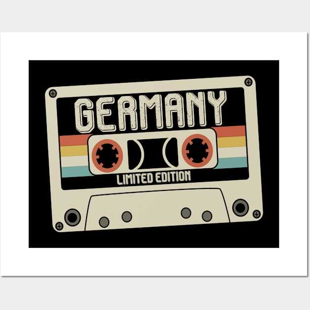 Germany - Limited Edition - Vintage Style Wall Art by Debbie Art